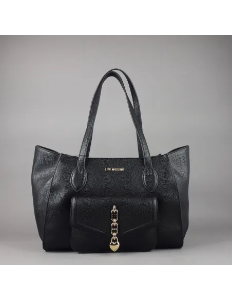 Love Moschino /// Shopper Donna Pu Nero Prezzo 195,00