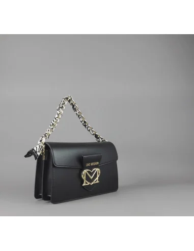 Love Moschino /// Borsa A Spalla Donna Pu Nero Prezzo 225,00