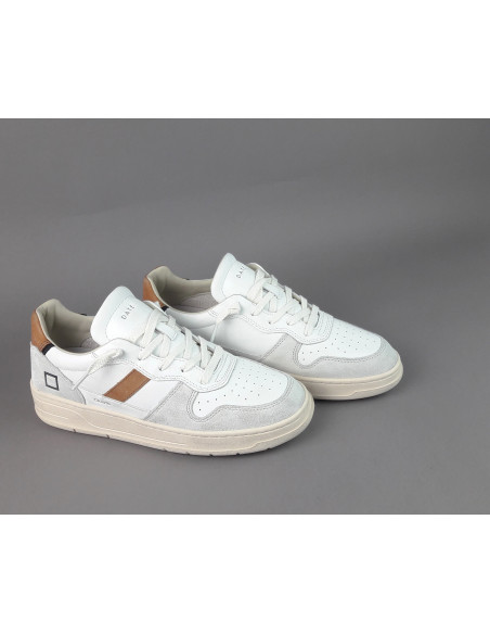 D.A.T.E. /// Court 2.0 Sneakers Uomo Pelle Bianco Prezzo 190,00