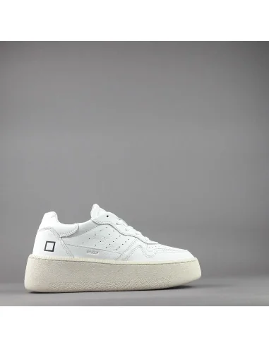 D.A.T.E. /// Step Sneakers Donna Pelle Bianco Prezzo 195,00