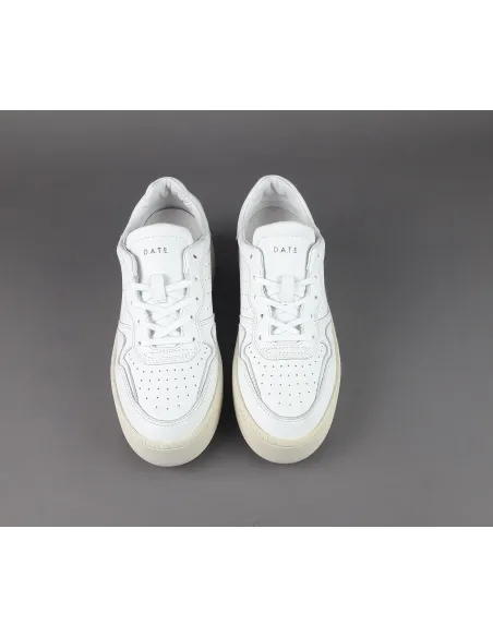 D.A.T.E. /// Step Sneakers Donna Pelle Bianco Prezzo 195,00
