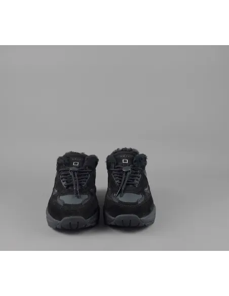 D.A.T.E. /// Fuga Sneakers Sabot Donna Camoscio E Tela Nero Prezzo 220,00