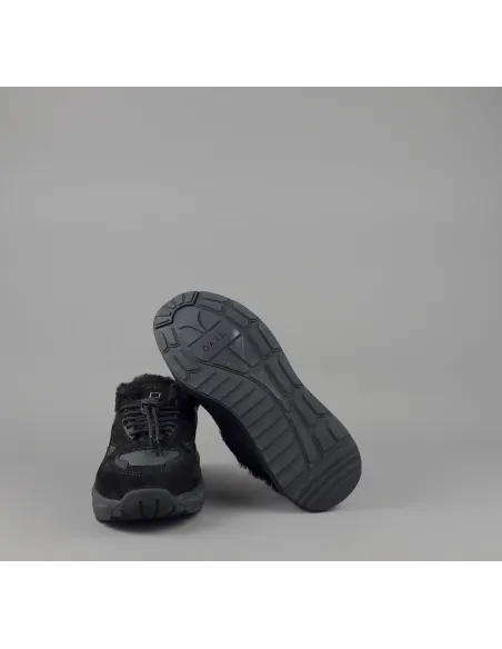 D.A.T.E. /// Fuga Sneakers Sabot Donna Camoscio E Tela Nero Prezzo 220,00