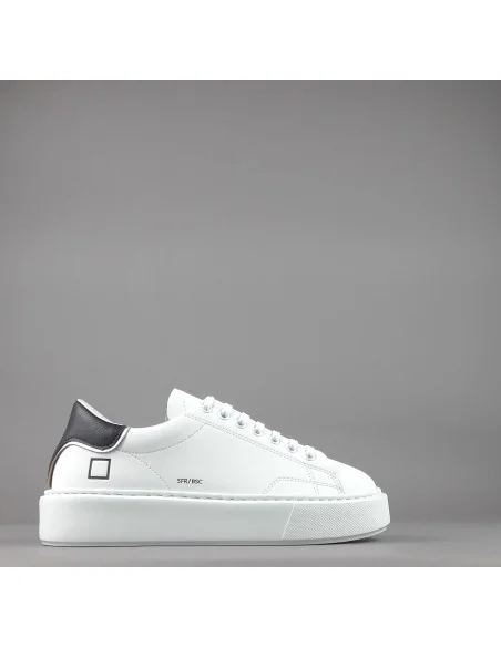 D.A.T.E. /// Sfera Sneakers Donna Pelle Bianco Prezzo 195,00