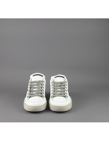 Ama Brand /// Sneakers Donna Slam Pelle Bianco Spoiler Glitter Prezzo 199,00