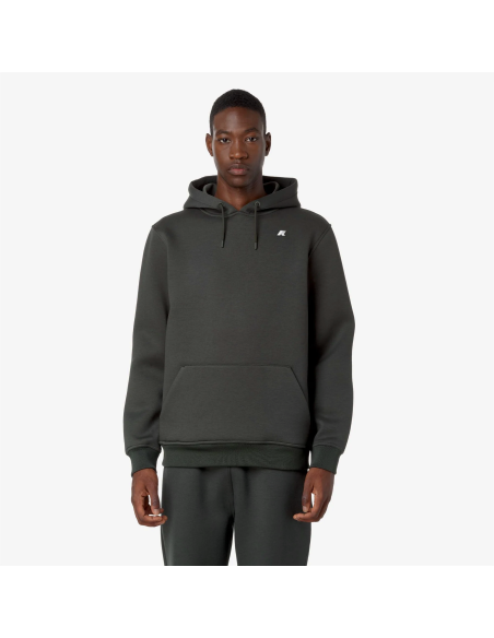 K-Way /// Felpa Uomo Bernie Scuba Stretch Verde Militare Scuro Prezzo 140,00