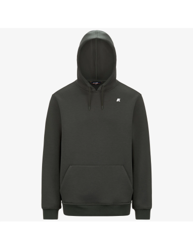 K-Way /// Felpa Uomo Bernie Scuba Stretch Verde Militare Scuro Prezzo 140,00