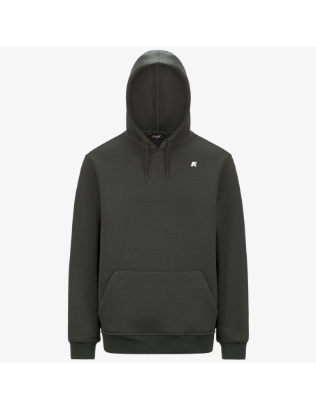 K-Way /// Felpa Uomo Bernie Scuba Stretch Verde Militare Scuro Prezzo 140,00