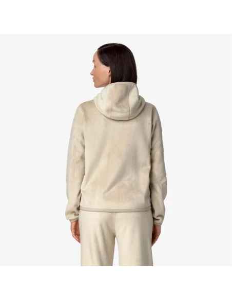 K-Way /// Giacca Felpa Donna Lily Velour Polar Double Beige Opaco Prezzo 165,00