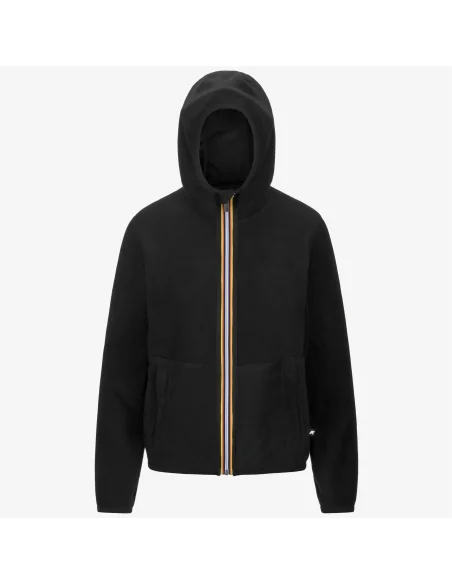 K-Way /// Giacca Felpa Donna Lily Velour Polar Double Nero Prezzo 165,00