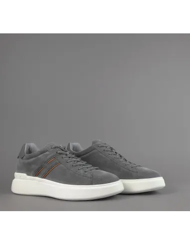 Hogan /// Sneakers H580 Uomo Camoscio Grigio H Lunga Prezzo 390,00