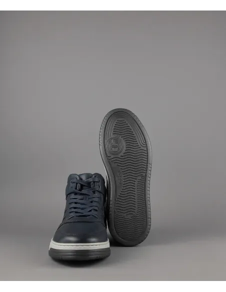 Hogan /// Sneakers Basket Uomo H630 Pelle Blu Scuro H Lunga Prezzo 450,00