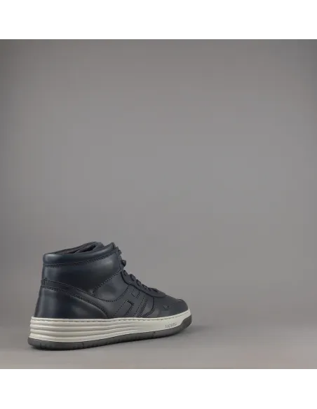 Hogan /// Sneakers Basket Uomo H630 Pelle Blu Scuro H Lunga Prezzo 450,00