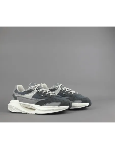 D.A.T.E. /// Vela Uomo Camoscio E Tela Grigio Scuro Prezzo 185,00