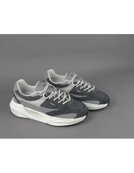 D.A.T.E. /// Vela Uomo Camoscio E Tela Grigio Scuro Prezzo 185,00