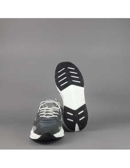 D.A.T.E. /// Vela Uomo Camoscio E Tela Grigio Scuro Prezzo 185,00