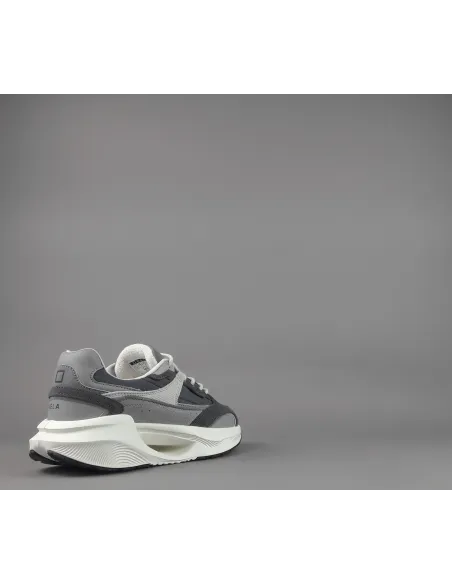 D.A.T.E. /// Vela Uomo Camoscio E Tela Grigio Scuro Prezzo 185,00