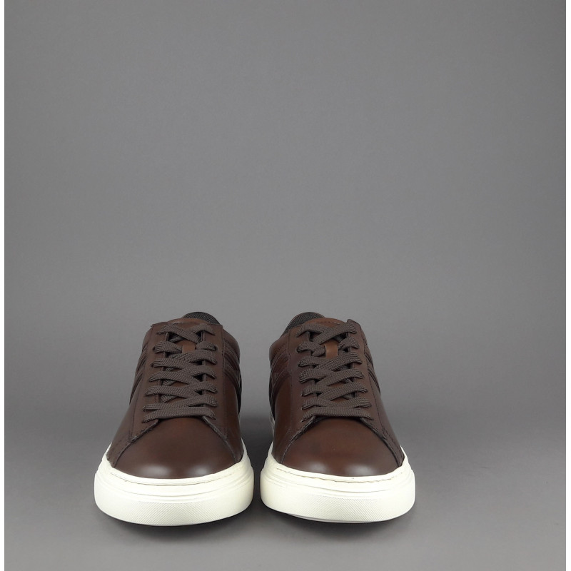 Hogan /// Sneakers H365 Uomo Pelle Marrone Scuro H Canaletto Prezzo 320,00