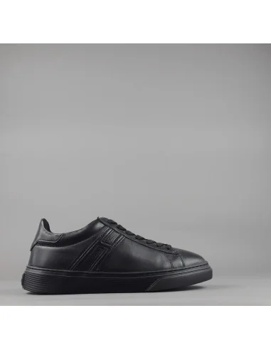 Hogan /// Sneakers H365 Uomo Pelle Nappa Nero H Canaletto Prezzo 320,00