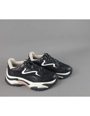 ASH /// Sneakers Donna Addict Pelle Tela Nero Prezzo 285,00