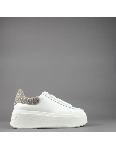 ASH /// Sneakers Donna Moby Pelle Bianco Spoiler Strass Prezzo 240,00