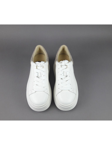 ASH /// Sneakers Donna Moby Pelle Bianco Spoiler Strass Prezzo 240,00