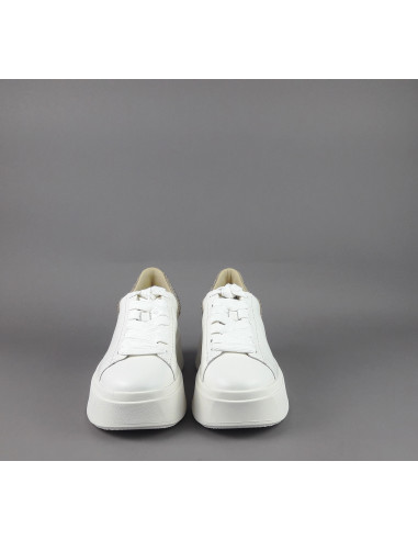 ASH /// Sneakers Donna Moby Pelle Bianco Spoiler Strass Prezzo 240,00