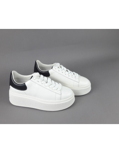 ASH /// Sneakers Donna Moby Pelle Bianco Spoiler Nero Prezzo 225,00
