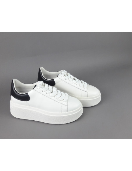 ASH /// Sneakers Donna Moby Pelle Bianco Spoiler Nero Prezzo 225,00
