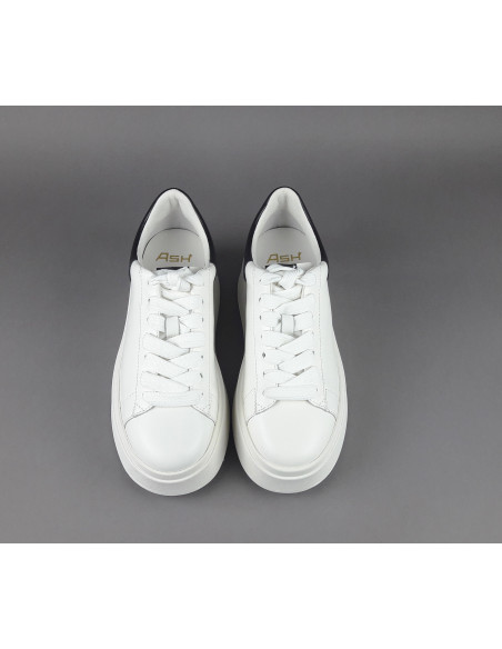 ASH /// Sneakers Donna Moby Pelle Bianco Spoiler Nero Prezzo 225,00