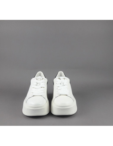 ASH /// Sneakers Donna Moby Pelle Bianco Spoiler Nero Prezzo 225,00