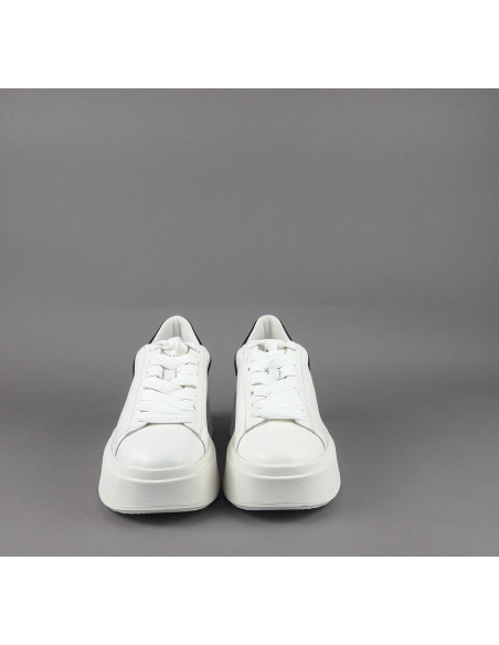 ASH /// Sneakers Donna Moby Pelle Bianco Spoiler Nero Prezzo 225,00