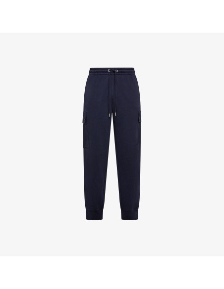 Sun 68 /// Pantalone Felpa Cargo Uomo Cotone Blu Scuro Prezzo 99,00