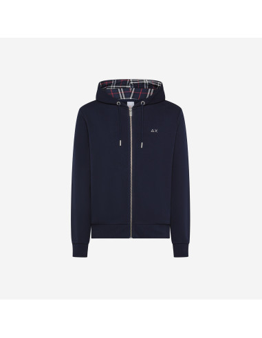 Sun 68 /// Felpa Cappuccio Uomo Cotone Blu Scuro Prezzo 130,00