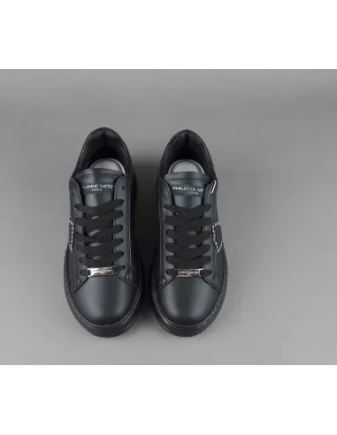 Philippe Model /// Sneakers Donna New Temple Pelle Nero Prezzo 340,00