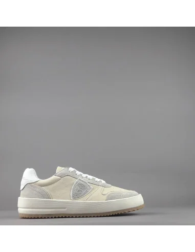 Philippe Model /// Sneakers Donna Nice Pelle Beige Prezzo 280,00