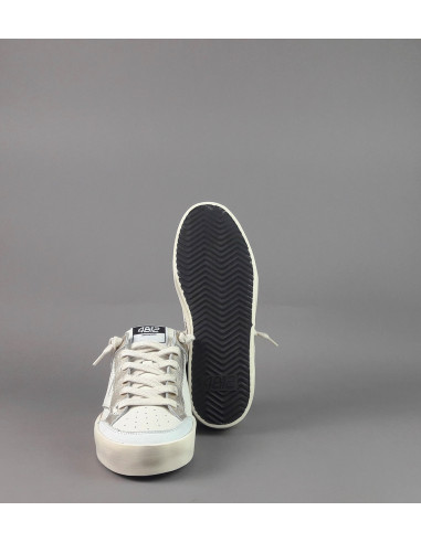 4B12 /// Sneakers Kyle Donna Pelle Bianco Spoiler Pelle Bianco Prezzo 229,00