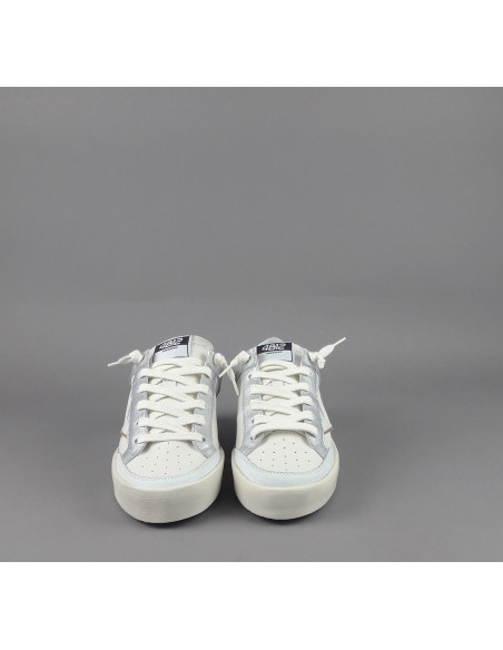 4B12 /// Sneakers Kyle Donna Pelle Bianco Spoiler Pelle Bianco Prezzo 229,00