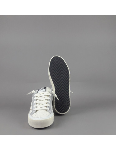 4B12 /// Sneakers Kyle Donna Pelle Bianco Spoiler Pelle Bianco Prezzo 229,00