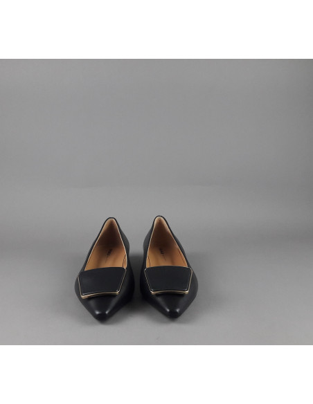 Frau /// Ballerina A Punta Donna Pelle Nero Prezzo 165,00