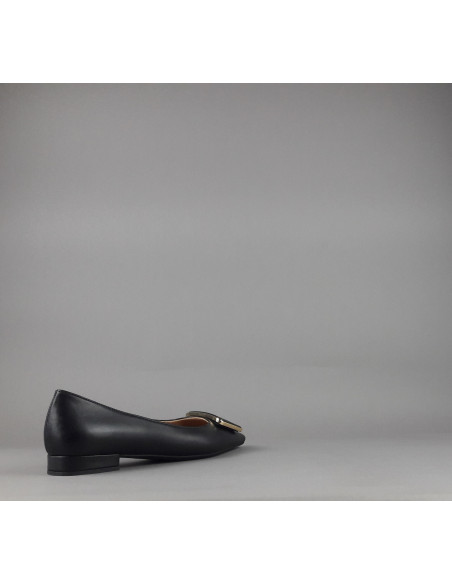 Frau /// Ballerina A Punta Donna Pelle Nero Prezzo 165,00