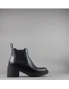 Frau /// Tronchetto Donna Pelle Nero Elastici Laterali Prezzo 139,00