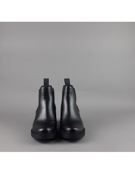 Frau /// Tronchetto Donna Pelle Nero Elastici Laterali Prezzo 139,00