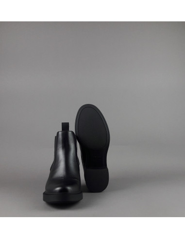 Frau /// Tronchetto Donna Pelle Nero Elastici Laterali Prezzo 139,00