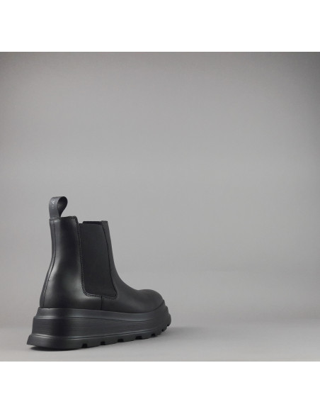 Frau /// Tronchetto Donna Pelle Nero Elastici Laterali Prezzo 139,00