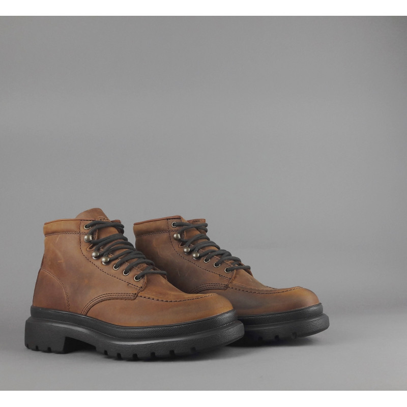 Frau /// Polacchino Uomo Pelle Ingrassata Marrone Prezzo 177,00