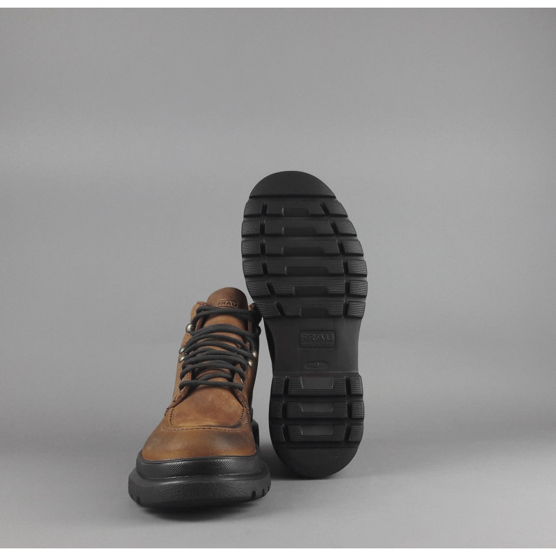 Frau /// Polacchino Uomo Pelle Ingrassata Marrone Prezzo 177,00