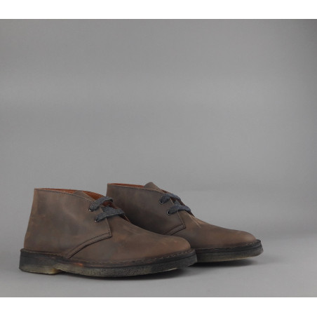 Frau /// Polacchino Uomo Pelle Ingrassata Marrone Scuro Prezzo 120,00