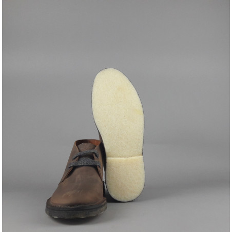 Frau /// Polacchino Uomo Pelle Ingrassata Marrone Scuro Prezzo 120,00