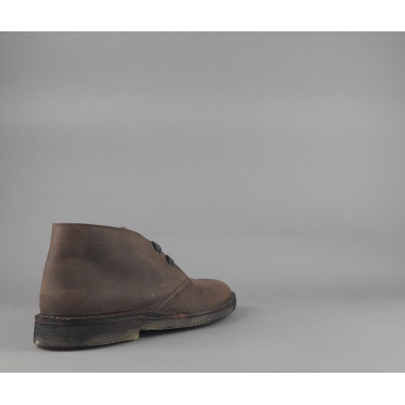 Frau /// Polacchino Uomo Pelle Ingrassata Marrone Scuro Prezzo 120,00